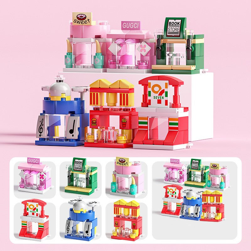 Assemble toy blocks into a spacecraft, rocket or aircraft carrier