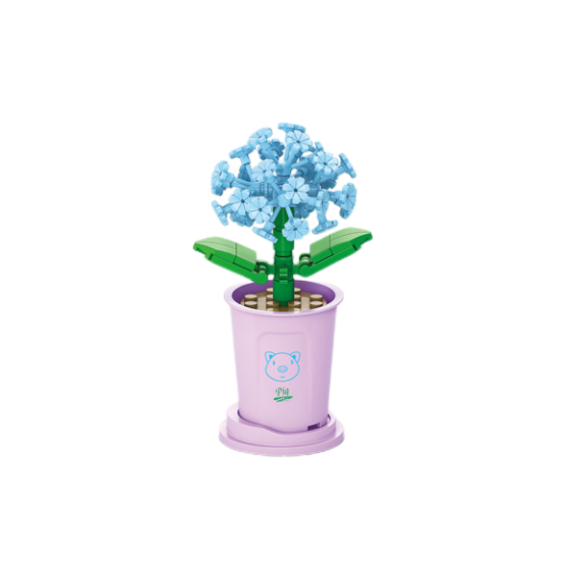 Children's DIY puzzle class assembled building blocks potted plant simulation bouquet small particles