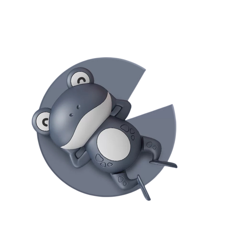 Geometric Small Animal Bath Toy for Children with Wind-Up Chain