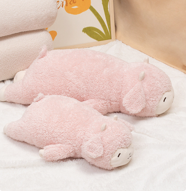 Little Lamb Plush Toy Sleep Companion Pillow Soothing Stuffed Animal