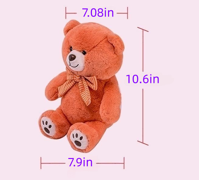 Cute Bear Plush Toy with Scarf Teddy Bear Stuffed Animal