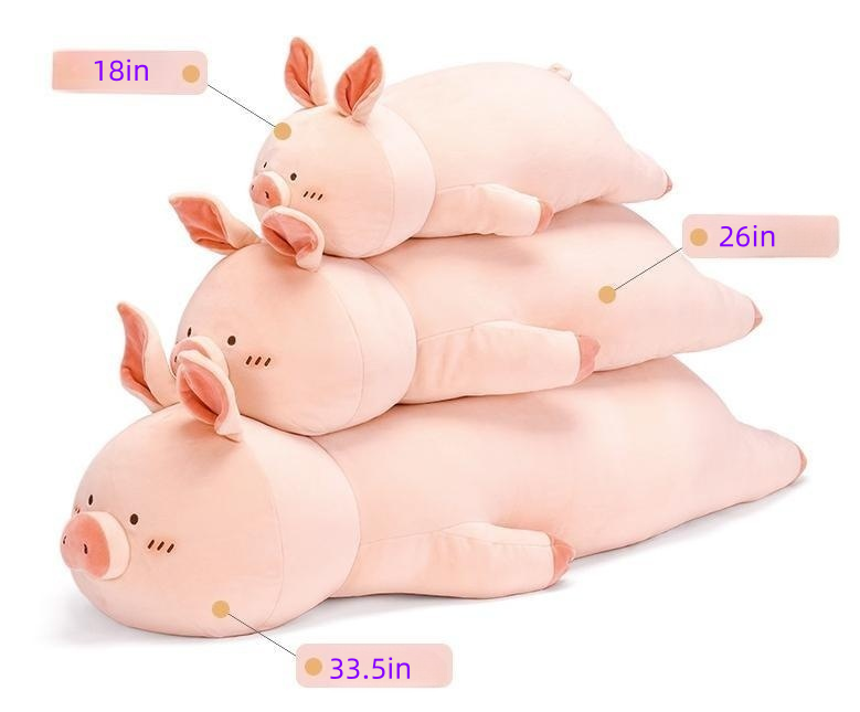 Adorable Pig Plush Toy for Girls Sleep Companion Pillow Cute Soothing Stuffed Animal Plush Toy