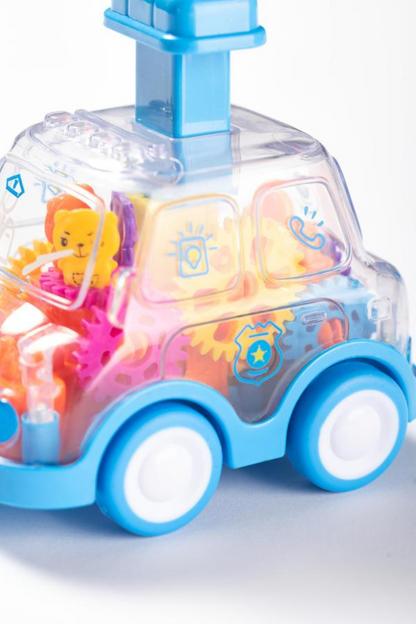 Transparent gear-pressing forward car