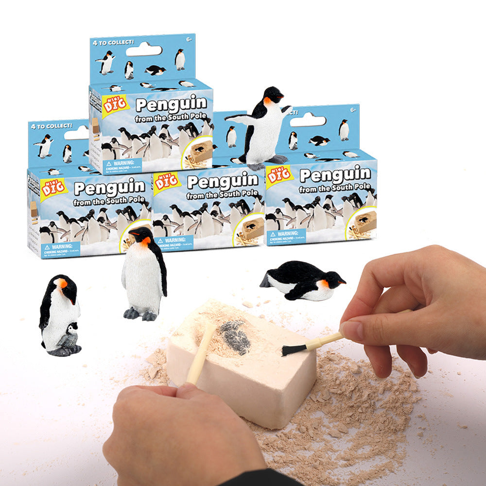 Children's Educational Exploration Penguin DIY Toy for Digging and Discovering