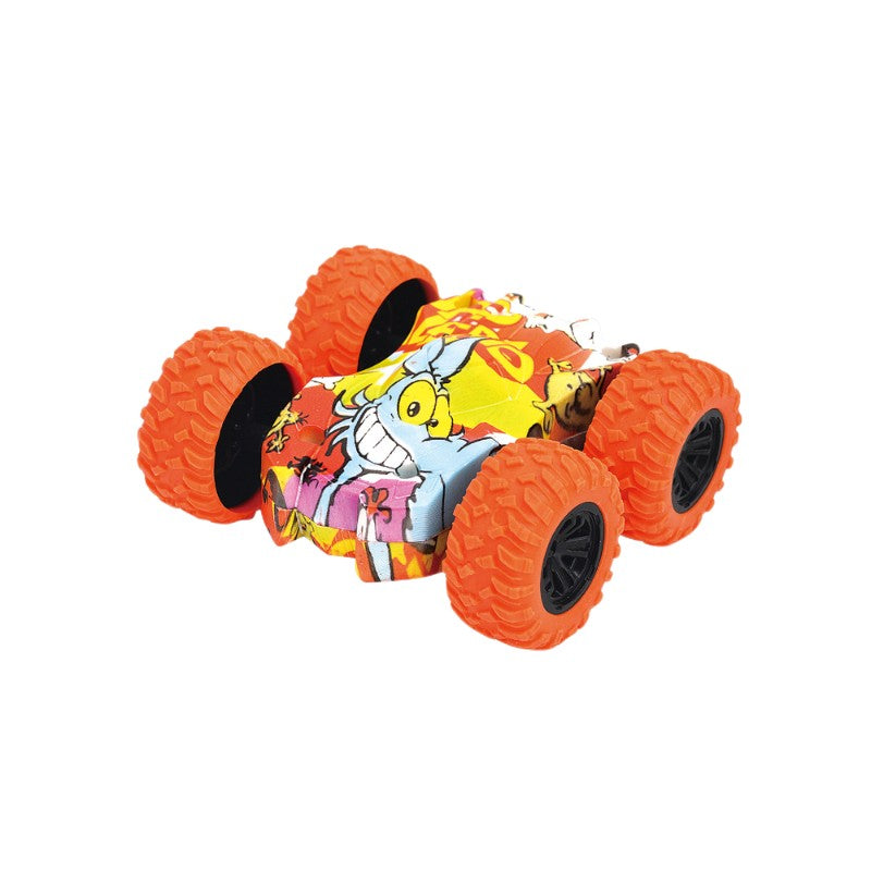 Climbing & tipping inertia four-wheel drive off-road graffiti wild toy car model