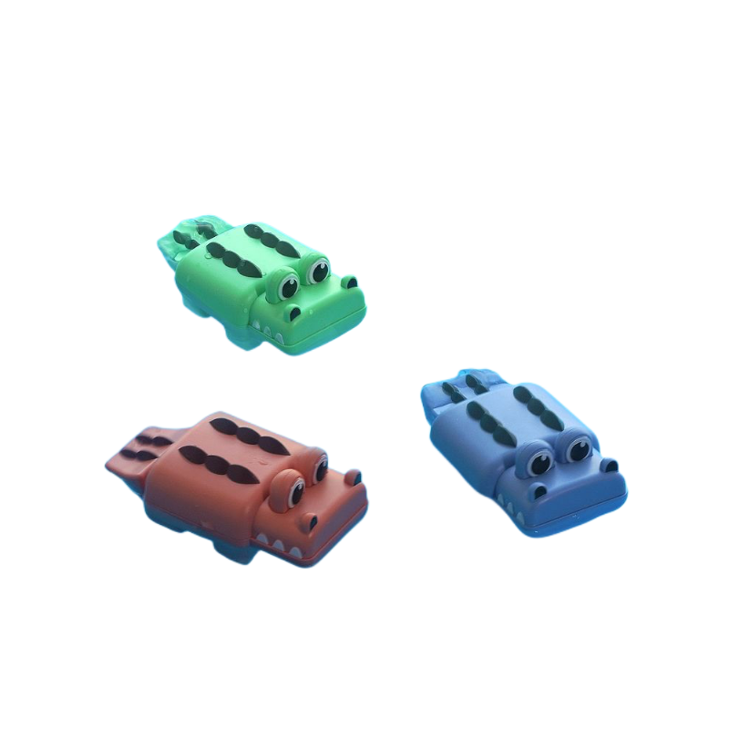 Geometric Small Animal Bath Toy for Children with Wind-Up Chain