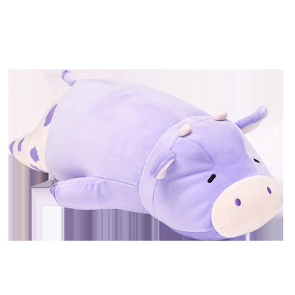 Lulu Cow Plush Toy Sleep Companion Ultra-Soft Bed Pillow