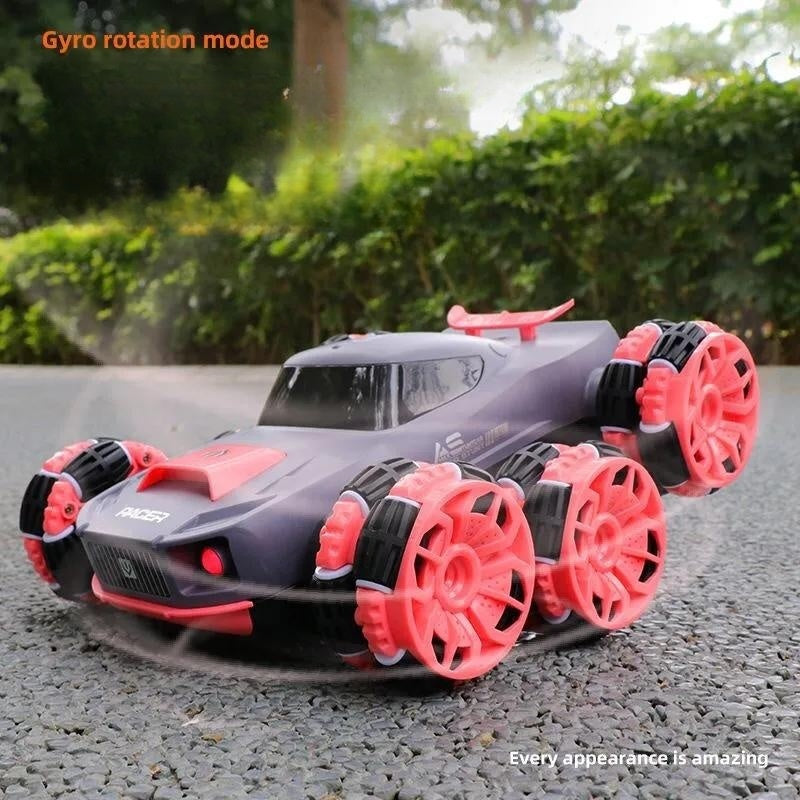 Six-Wheel Remote Control Transforming Stunt Off-Road Climbing Vehicle