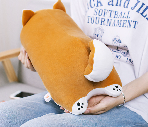 Cute Plush Corgi Pillow - Adorable Stuffed Animal for Cuddling and Lounging